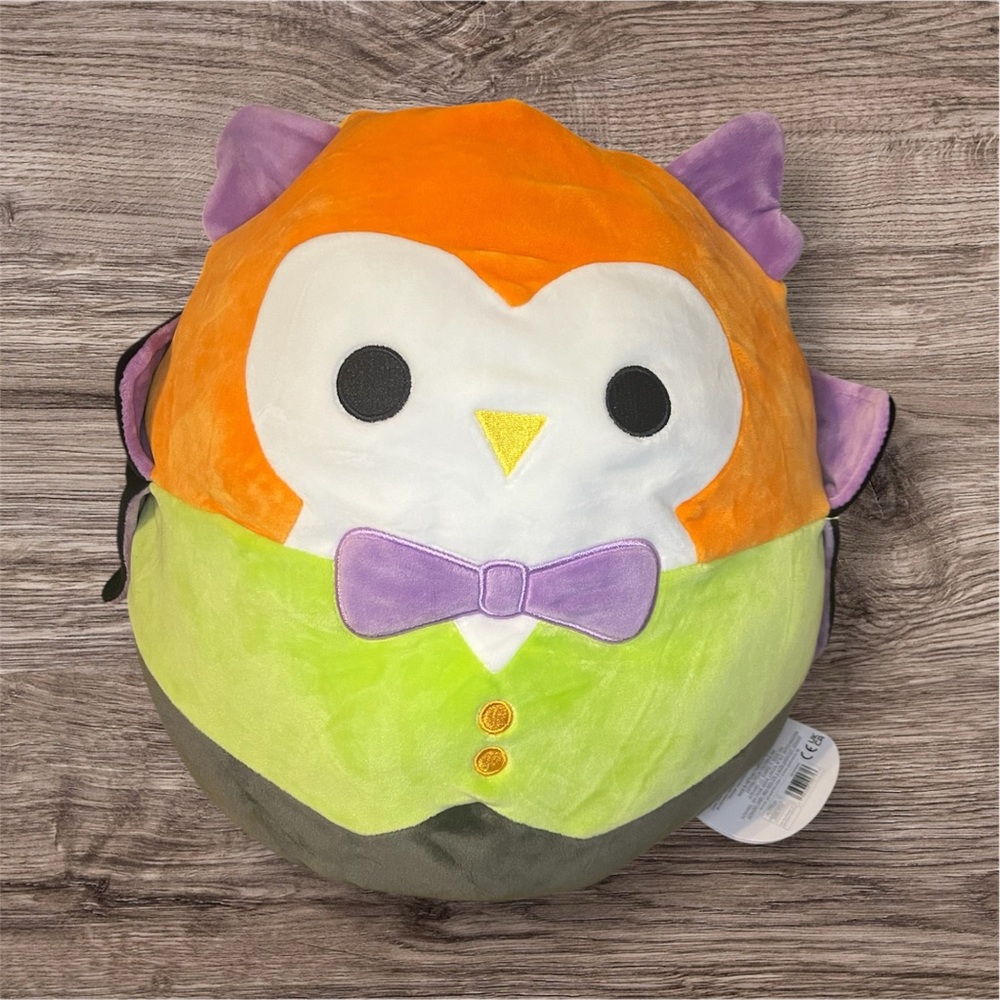 NWT Johan & Ellette Pumpkin and Vampire Owl Flip A Mallow Squish Halloween 2023